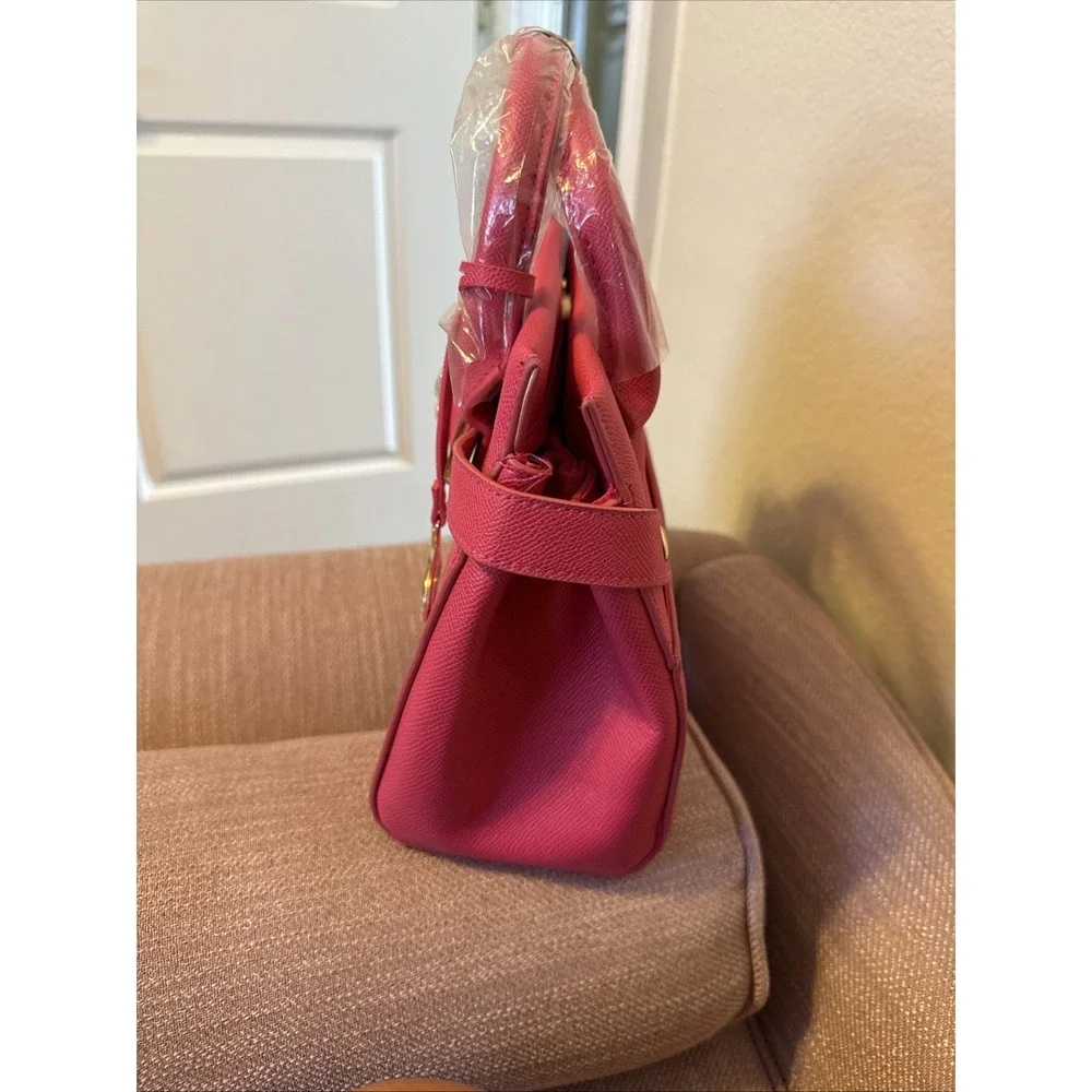 BEBE‎ Orchid Evie Satchel Bag With Shoulder Strap Hot Pink Fuchsia NWT